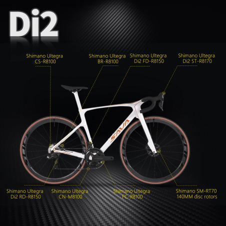 จักรยานเสือหมอบคาร์บอนไฟเบอร์ Dream Maker - SAVA | Ultegra Di2 24 สปีด
