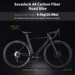 จักรยานเสือหมอบ SAVA A4 Carbon Fiber - เร็วและทนทาน