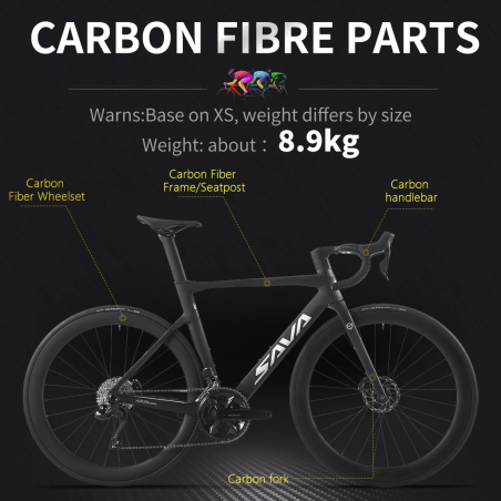 SAVA R7 Carbon Racefiets - UCI Gecertificeerd & Shimano Di2