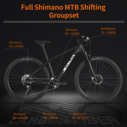 SAVA คาร์บอนไฟเบอร์ MTB: การขับขี่ขั้นสูง 29 นิ้วและคิว Shimano