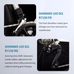 Rower szosowy SAVA Hawkeye SLR7 Carbon - hydrauliczne hamulce tarczowe Shimano 105 Di2...