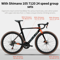 SAVA AK105 Carbon Fiber Racefiets - UCI-gecertificeerde racefiets