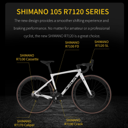 Rower szosowy SAVA F20 Carbon: szybka i zwinna jazda z Shimano 105
