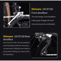 Rower szosowy SAVA F20 Carbon: szybka i zwinna jazda z Shimano 105
