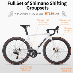 SAVA Racing Road Bike: Carbon Fiber & Shimano Drivetrain