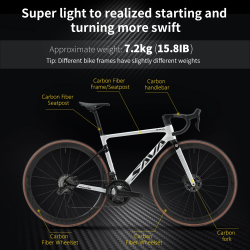 SAVA Ultegra Di2 racefiets: carbon prestaties en snelheid