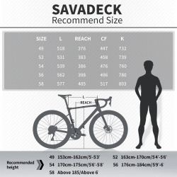 SAVA C7 Carbon Fiber Racefiets: Hoge Prestaties & Stijl
