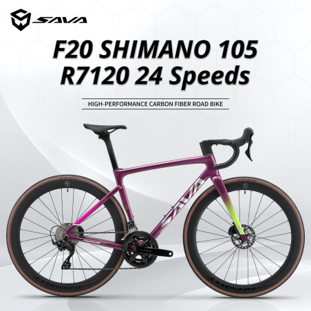 Rower szosowy SAVA F20 Carbon: Shimano 105, hydrauliczne tarcze
