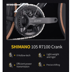 Rower szosowy SAVA F20 Carbon: Shimano 105, hydrauliczne tarcze