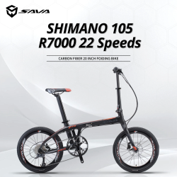SAVA Opvouwbare Forenzenfiets | Koolstofvezel, Shimano Z1