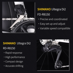 SAVA Ultegra Di2 racefiets: koolstofvezel en 24-speed prestaties