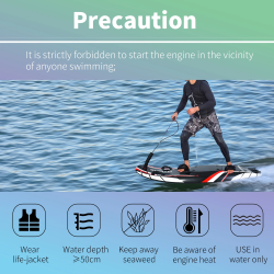 KOOTU elektrisch surfplank: surf over golven met koolstofvezelkracht