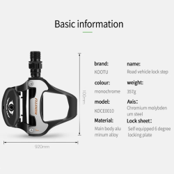 Klikpedalen voor racefietsen: compatibel met Shimano en KEO