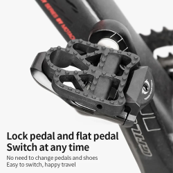 Racefiets pedaaladapters: ombouwen naar flats met slot