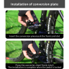 Racefiets pedaaladapters: ombouwen naar flats met slot