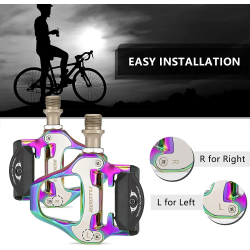 Pédales et chaussures de vélo de route : efficacité sans clip avec roulements étanches