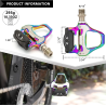 Pédales et chaussures de vélo de route : efficacité sans clip avec roulements étanches