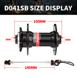 Novatec MTB Bike Hubs (D041SB/D042SB): Durable Steel, Disc Brake