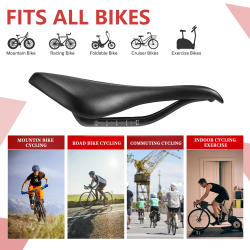 Carbon Fiber Saddle for Road Bikes - T90 Lightweight 7x9mm
